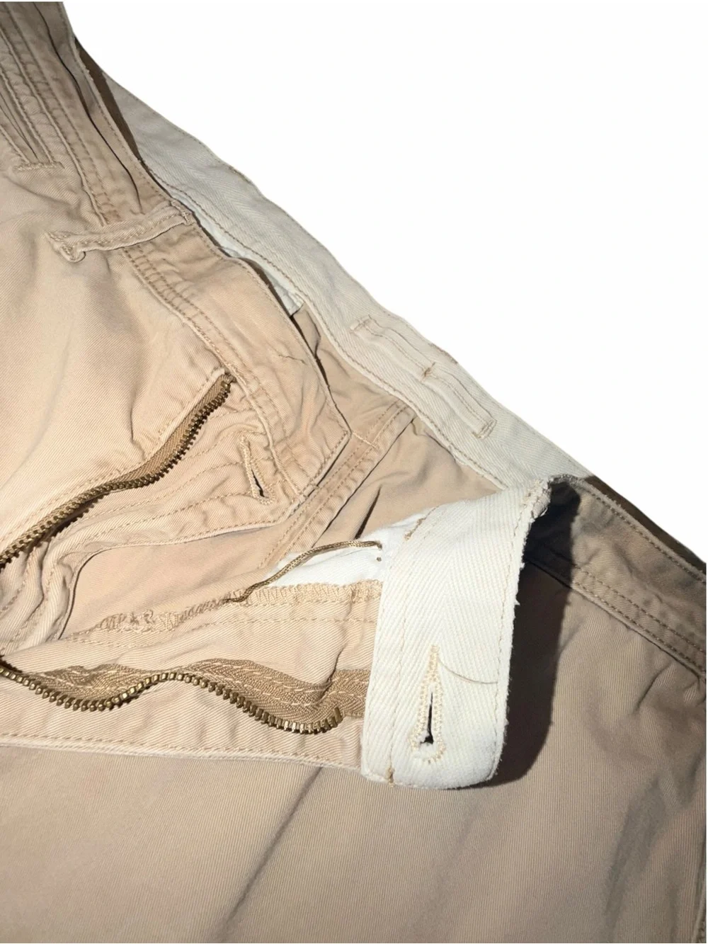 Polo by Ralph Lauren Beige Flat-Front Cotton Shorts